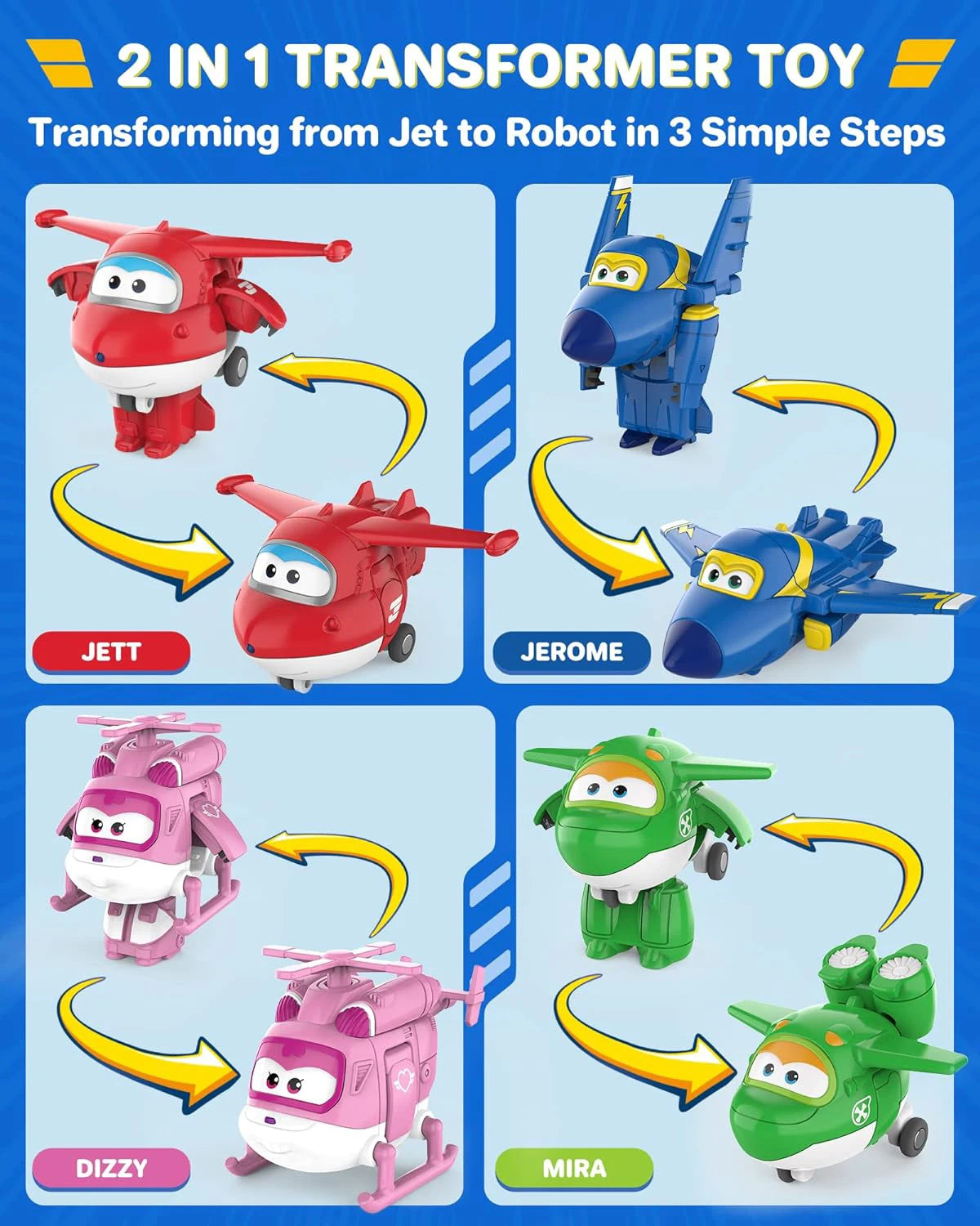 Transforming Airplane Toy Set