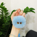 Blush Cat Ball Plush Keychain Cute Cat Bag Charm