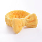 Coral Fleece Bow Spa Makeup Headband for Women