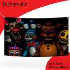 FNAF Five Nights Freddyed Birthday Party Decorations Kids Disposable Tableware Cup Plate Napkin Straw Baby Shower Supplies Event