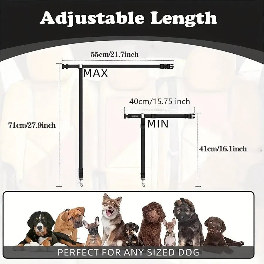 1-pack dog car seat belt, pet car leash, dog seat belt buckle, dog car seat belt Christmas gift, dog car seat cover, dog car sea