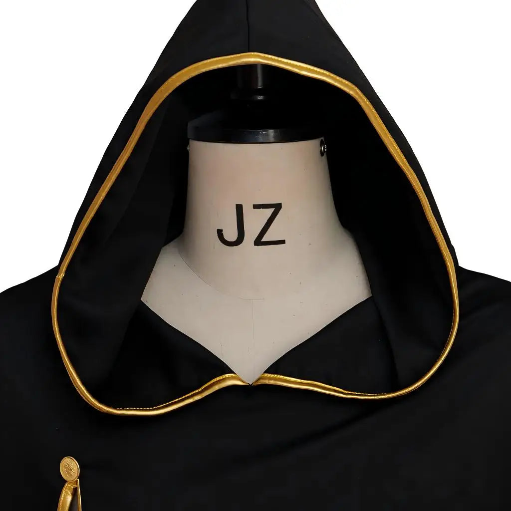 Asta Cosplay Costume Hooded Mysterious Short Cape Shawl Headband Full Set Anime Robe Cloak Halloween Party Tops Outfit DMPS20210729209B