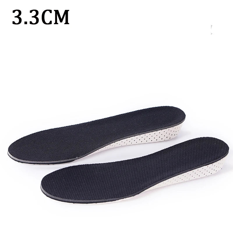 1Pair EVA Shock Absorbing Height Increase Insoles Casual Sports Shoes Insole for Feet Shoe Pads 2.3/3.3/4.3cm Growing Shoe Sole