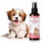 No Rinse Pet Detangler Spray for Long Hair Dogs Cats Removes Mats Knots Reduces Static Softens Fur Daily Grooming Care 50ml