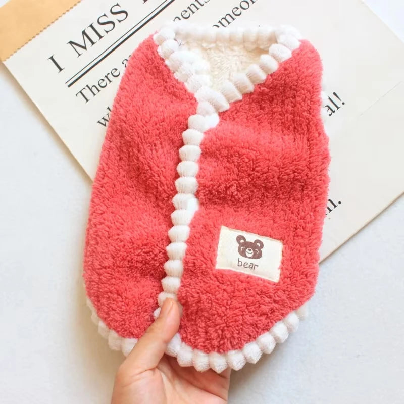 Winter Warm Dog Coat Soft Fleece Pet Clothes for Small Dogs Cats Cute Puppy Jacket French Bulldog Chihuahua Yorkies Costume