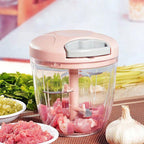 Manual Garlic Chopper – Meat Mincer & Vegetable Cutter Tool