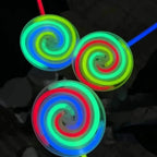 Lollipop Glow Stick Set Glowing Rotating Windmill Party Concert Stage Toy DIY Fluorescent  Prop