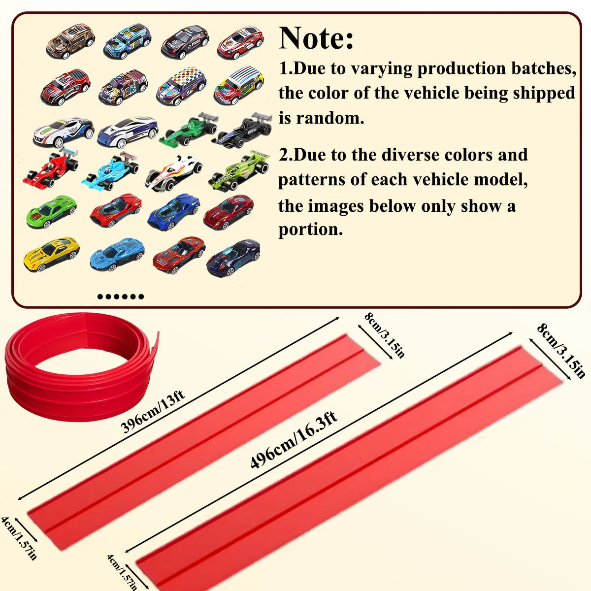Flexible DIY Race Track Mini Car Playset