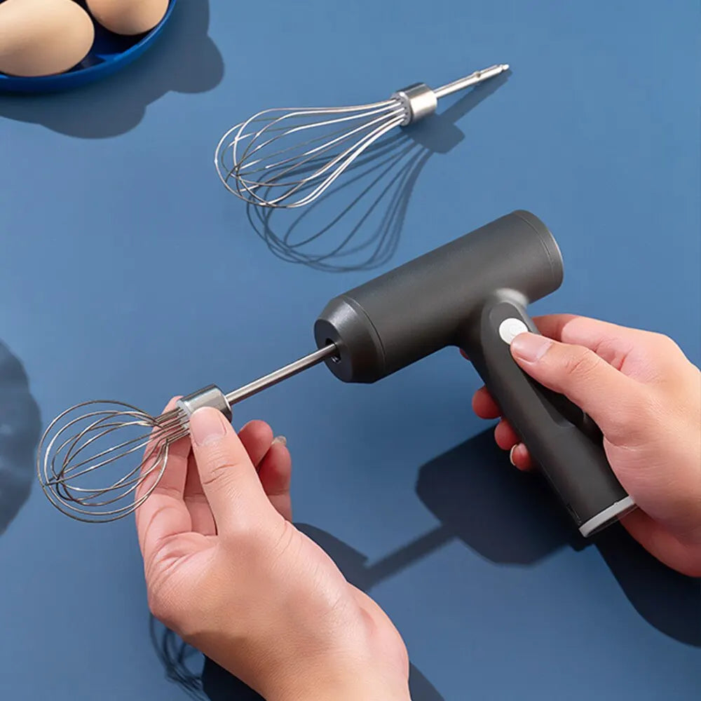 Wireless Electric Food Mixer with 3-Speed Portable Hand Mixer