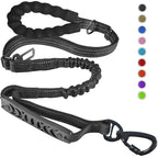 Heavy-Duty Bungee Dog Leash 4-in-1 Multifunctional Training Leash with Car Seat Belt,Dog Accessory, Dog Leash For Medium Dog