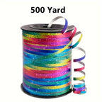 250/500 Yards Ribbon Curling Crimped, 5mm Width Wedding Birthday Christmas Gift Balloon Ribbon Party Decoration Bouquet Ribbon