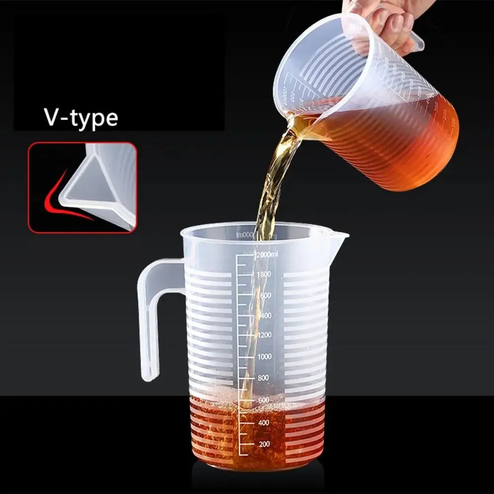 Food Grade Plastic Measuring Cup with Scale – Graduated Kitchen Measuring Jug