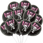 Halloween Balloons 12 Inch Black Orange White Pink Latex Balloon for Halloween Holiday Events Party Favors Supplies Decoration