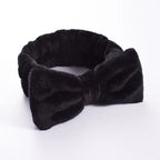 Coral Fleece Bow Spa Makeup Headband for Women