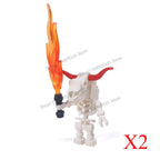 Halloween Scene Building Blocks Skeletons Ghosts Army King Assembled Charactesrs Figures DIY Accessories Bricks Toys Kids Gifts