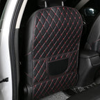 New PU Leather Car Anti-Kick Mats Auto Seat Back Protector Cover For Children Car Back Seat Anti-Dirty Pad Car  Accessories