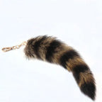 25cm Fox Tail Keychain Plush Bag & Car Charm