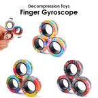 Magnetic Fidget Rings 3PCS – Sensory Spinner Stress Relief Toy