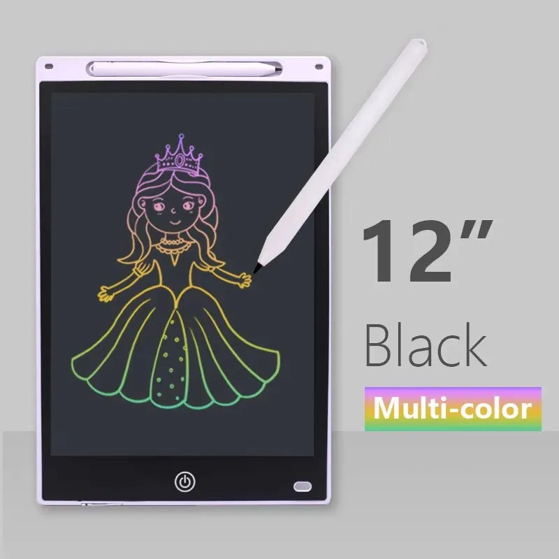 LCD Writing Tablet for Kids – 12 Inch Reusable Drawing Board