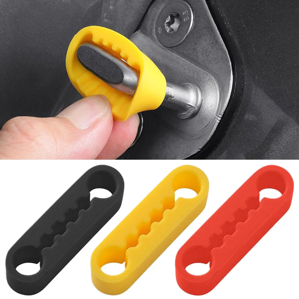 Car Door Shock Absorber Pads Silicone Elastic Damper Cushion Car Door Shock Absorber Cushion for Vehicles RV Truck Automotive