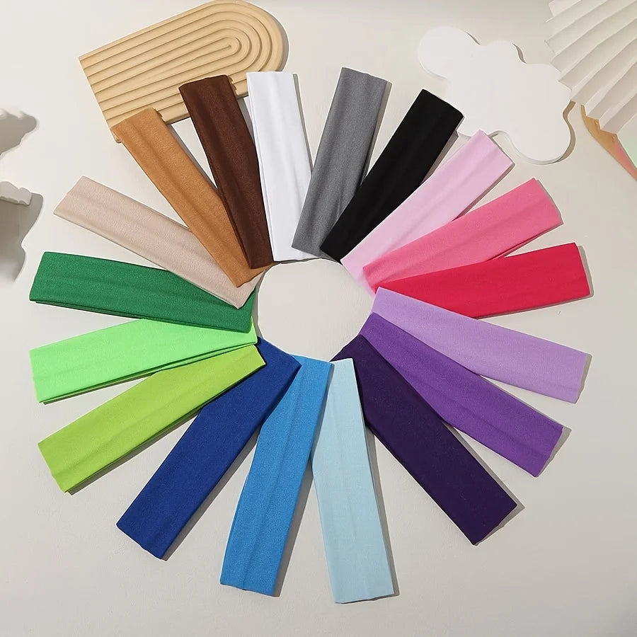 Elastic Knitted Sports Headband for Women – Soft Stretch Hair Band