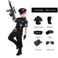 Halloween Children Policeman Cosplay Costume Boys Girls Kid Police Uniform Army Policemen Clothing Sets Party Dress Up Gift