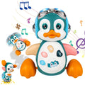 Musical Penguin Baby Crawling Toy Interactive Light Up Learning Toy