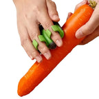 Black Green Vegetable Peeler – Sharp Blade Non-Slip Kitchen & Camping Tool