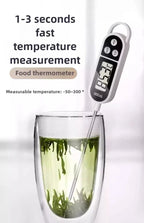 Digital Kitchen Thermometer – LCD Food Temperature Measuring Tool for Meat, Baking & BBQ