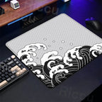 Gaming Mice Mat Great Wave Art Control Mousepad Anti-slip Small Deskmat Pc Gamer Accessoires 18x22cm Lock Edge Speed KeyboardPad
