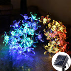 LED Solar Cherry Blossom Light String Outdoor Courtyard Decoration Festival Cherry Blossom Waterproof Atmosphere Light String