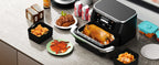 Rectangle Air Fryer Silicone Liner for Ninja Reusable Non-Stick Basket
