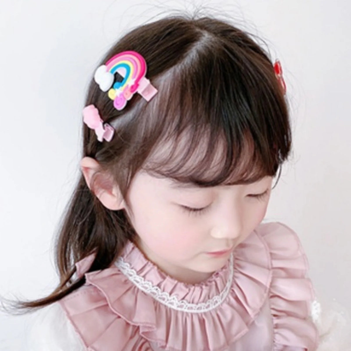 10PCS Cartoon Unicorn Hair Clips & Barrettes Set for Girls