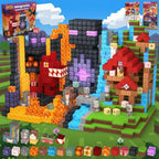 Funxinee Dinosaur Theme Park Magnetic Blocks STEM Building Set