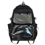 Japanese Style Transparent Ita Bag for Girls Comic Cons Large Capacity Women Backpack Fashion School Bags for College Student JK