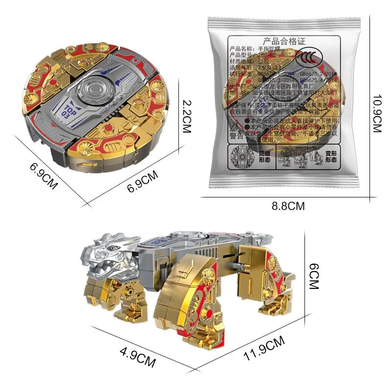 Transformable Robot Fidget Spinner Gyro Toy