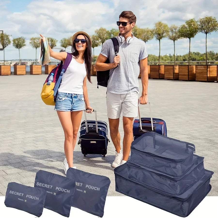 6PCS Waterproof Packing Cube Set for Travel & Luggage Organization