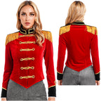 Women Circus Ringmaster Costume – Showman Tailcoat Jacket Outfit