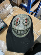 Halloween Ghost 3D Printed Mask, Stretchy Mesh Full Head Accessory, Fun Horror Cosplay Party Halloween