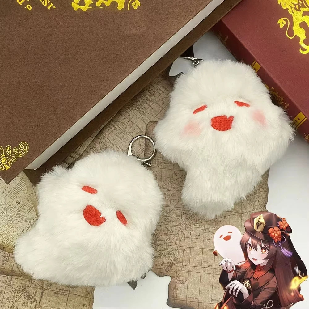 Genshin Impact Hu Tao & Wanderer Plush Keychain Anime Bag Charm