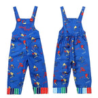 3-12Y Chucky Costume Halloween Horror Outfit Printed Letter Overalls Child Cosplay Dress Up Give The Gift of Scar Stickers