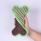 Plush Squeaky Bone Dog Toy for Interactive Chewing and Play
