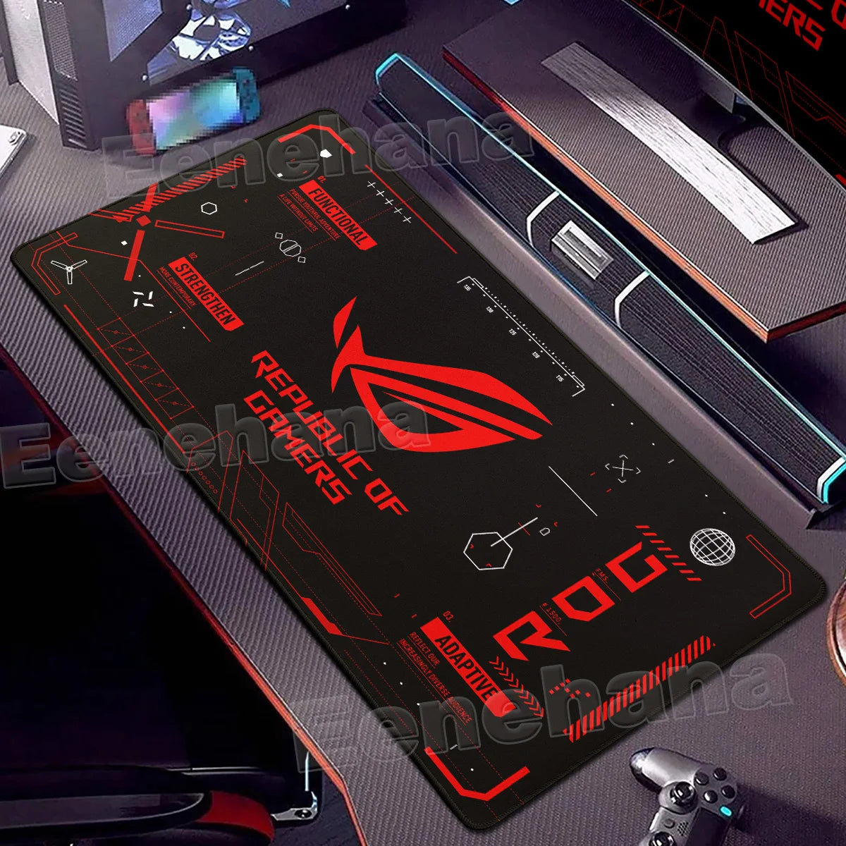 HD ASUS Gaming Mat Large Mouse Pad Design ROG Lager Computer PC Gamer XXL Non-slip Keyboard Office Interior Accessories for Gift