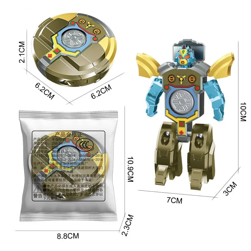 Transformable Robot Fidget Spinner Gyro Toy