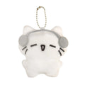 Cute Headphone Cat Plush Keychain Bag Charm for Girls and Kids