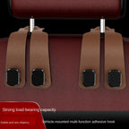 Fit for Headrest Hook Seatback Storage Rack Backpack Holder Multi-Functional Suede Double-Ended Hook - Universal