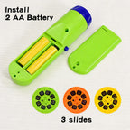 Children's Fun Projector Light Flashlight Puzzle Early Education Projection Light Baby Bedtime Toy
