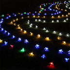 LED Solar Cherry Blossom Light String Outdoor Courtyard Decoration Festival Cherry Blossom Waterproof Atmosphere Light String