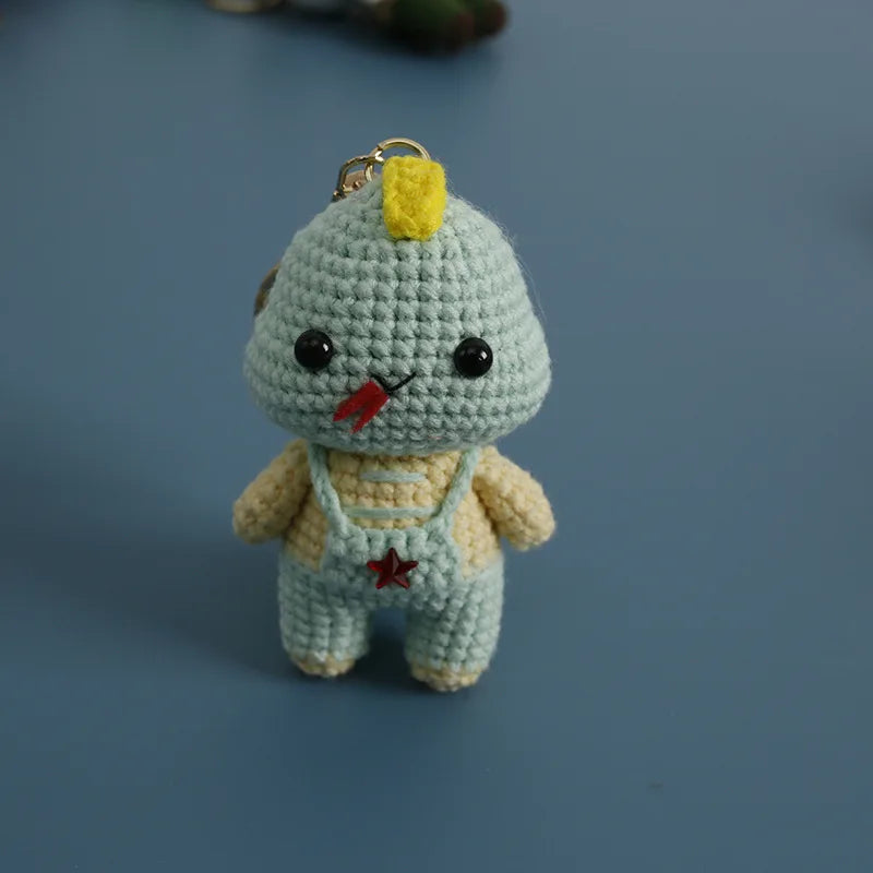 Cute Puppy Crochet Keychain Handmade Dog Bag Charm