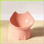 New cat bowl with long ears and high feet bowl with cat and dog neck protection and anti-overturning plastic raised pet bowl